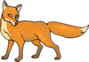 Shy Fox Clip Art
